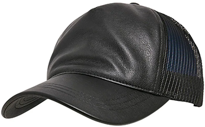 Leather Trucker Cap