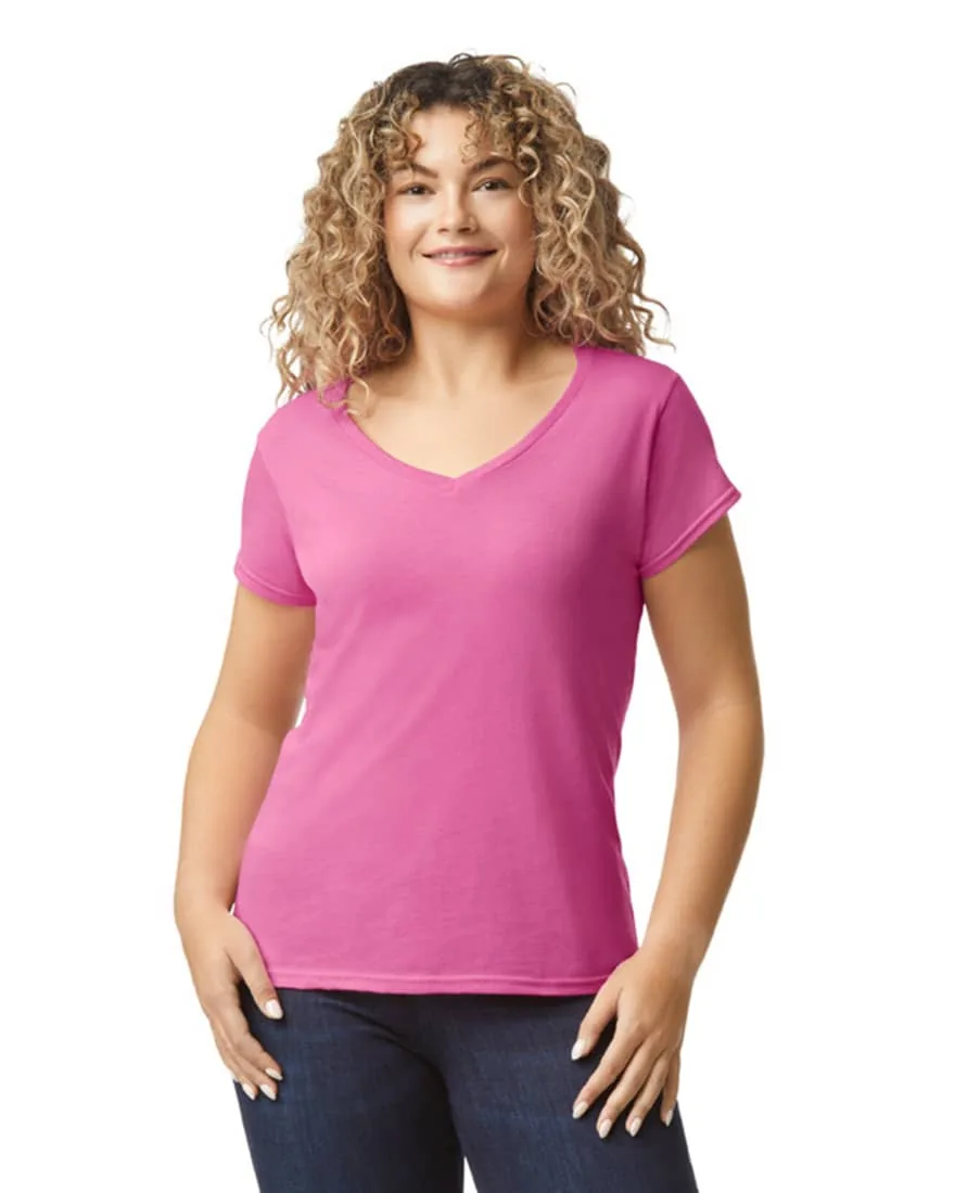 Softstyle® Ladies` V-Neck T-Shirt