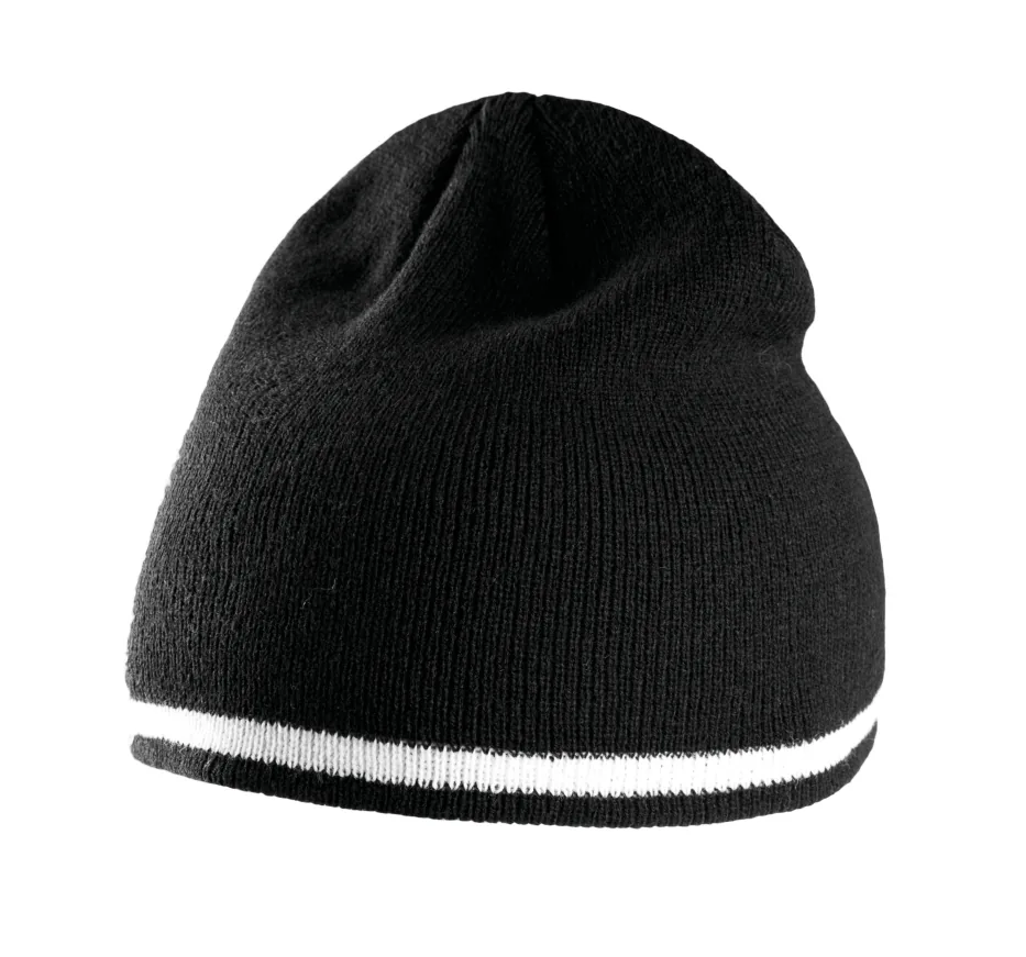 Beanie Mütze mit Kontrastrand