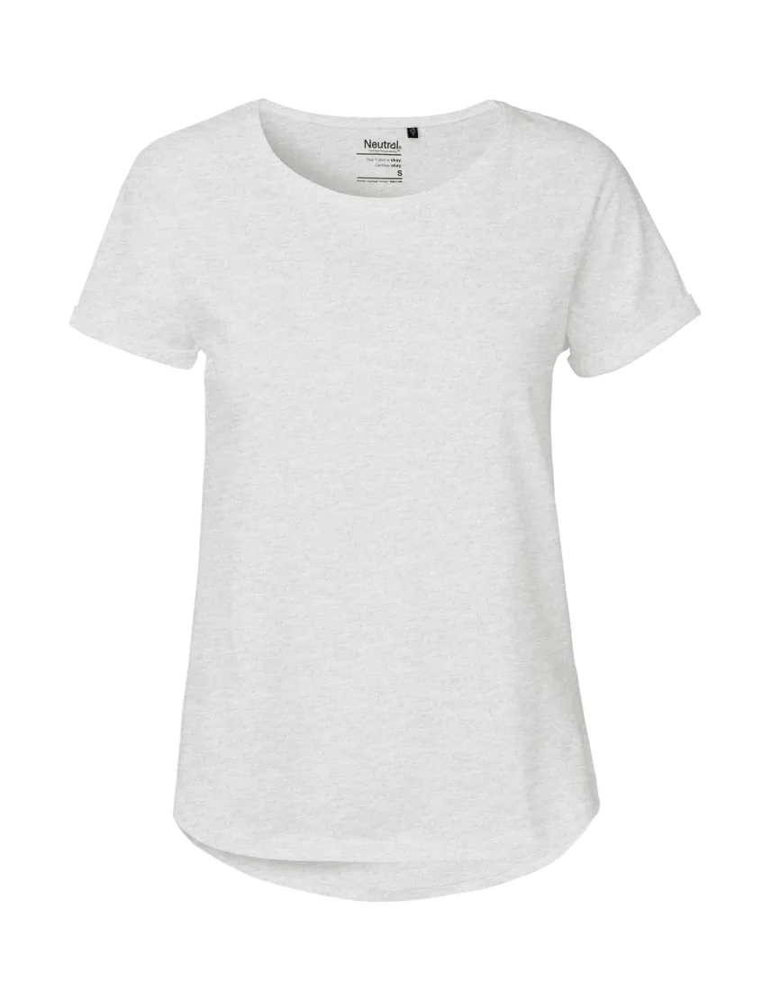 Ladies` Roll Up Sleeve T-Shirt