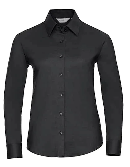 Ladies` Long Sleeve Oxford Shirt