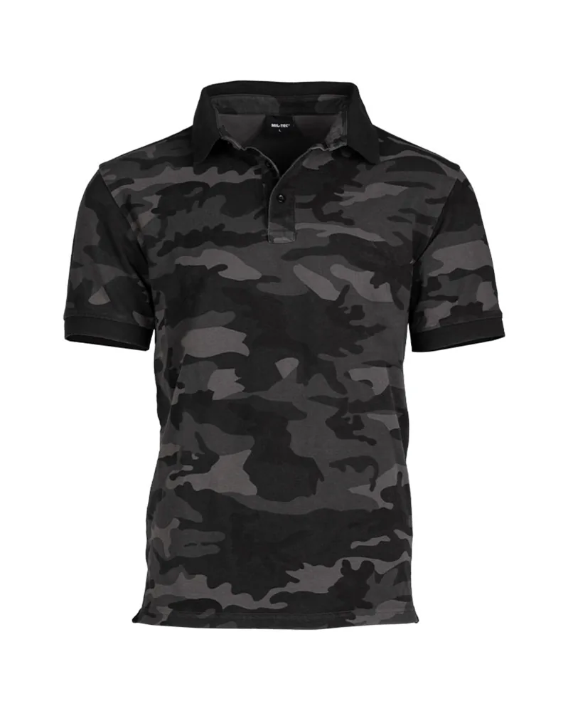 POLOSHIRT PREWASH CO.PIKEE DARK CAMO